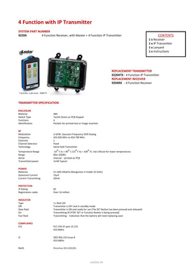 Thumbnail for 92204 - 4 Function with IP Transmitter