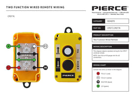 Thumbnail for CP077K - 2 Function Corded Remote Wiring