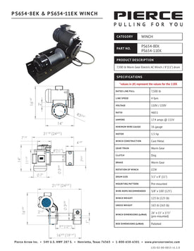 Thumbnail for PSW654-EK Spec Sheet