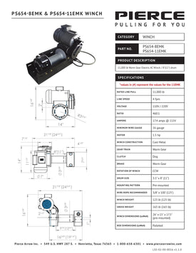 Thumbnail for PSW654-EMK Spec Sheet