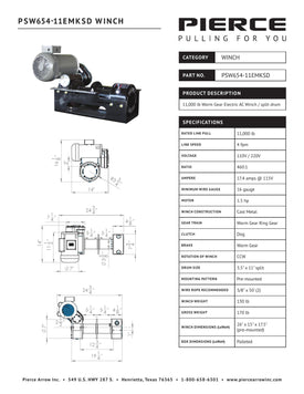 Thumbnail for PSW654-11EMKSD Spec Sheet