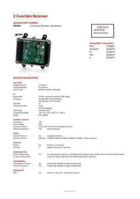 Thumbnail for 9202RX - 2 Function Receiver