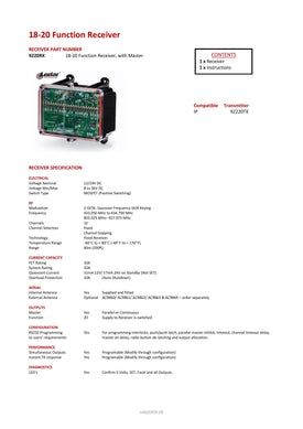 Thumbnail for 9220RX - 18-20 Function Receiver