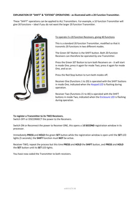 Thumbnail for 92310TX - 10 Function IP Extended Transmitter