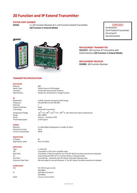 Thumbnail for 92320 - 20 Function and IP Extended Transmitter