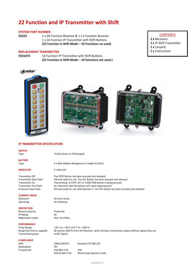 Thumbnail for 92322 - 22 Function and IP Transmitter with Shift