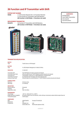 Thumbnail for 92326 - 26 Function and IP Transmitter with Shift