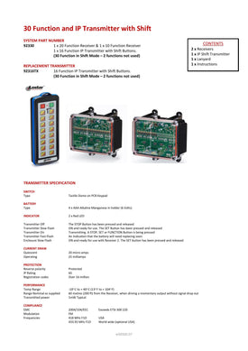 Thumbnail for 92330 - 30 Function and IP Transmitter with Shift