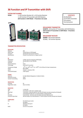 Thumbnail for 92336 - 36 Function and IP Transmitter with Shift