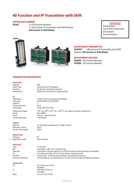 Thumbnail for 92340 - 40 Function and IP Transmitter with Shift