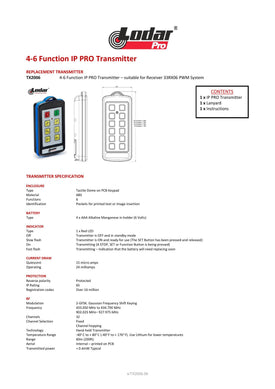 Thumbnail for TX2006 - 4-6 Function IP Pro Transmitter