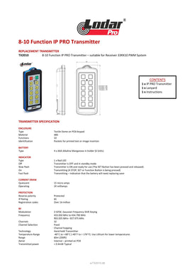 Thumbnail for TX2010 - 8-10 Function IP Pro Transmitter