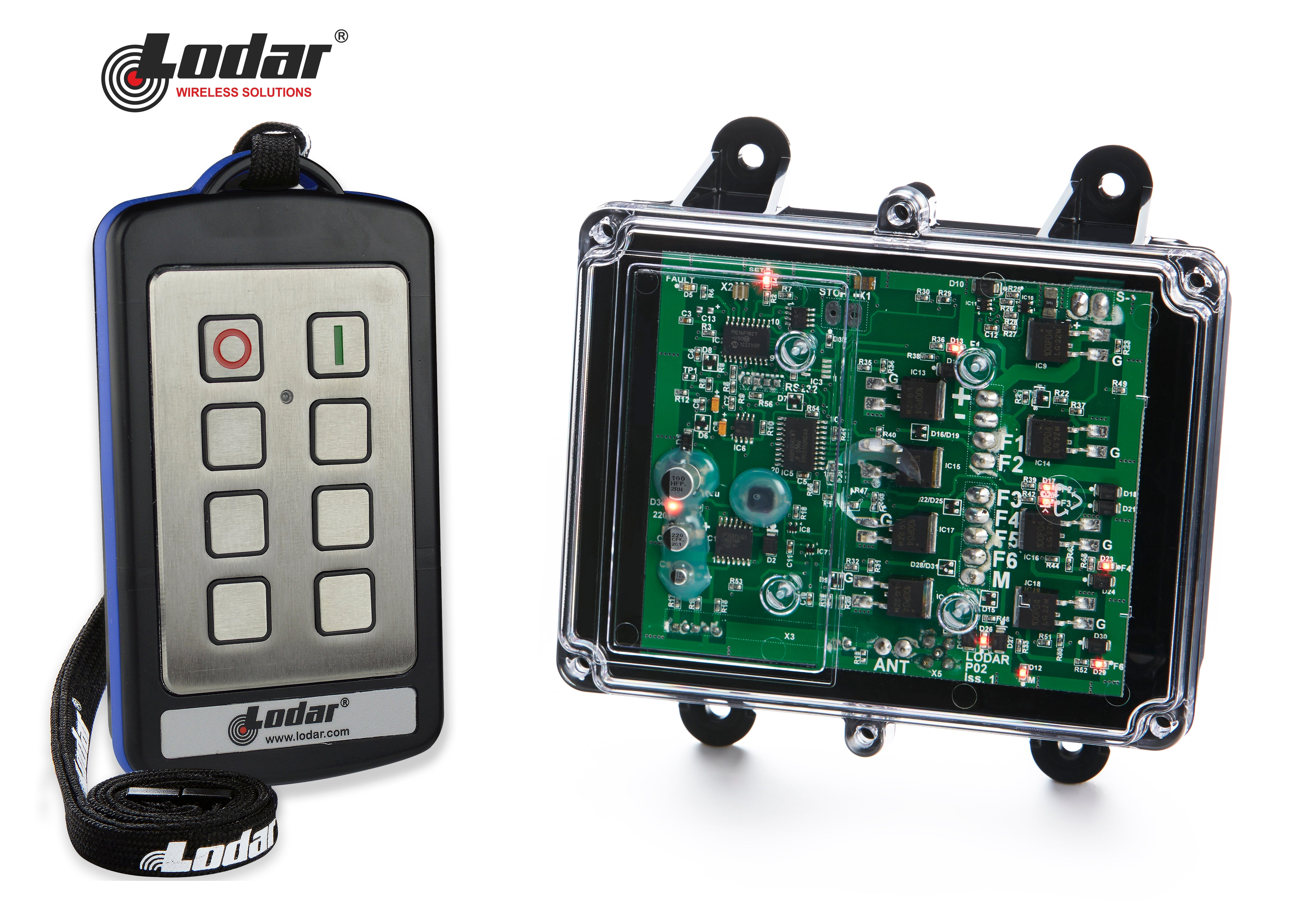 Controls | 92 Series | RX 15A FETs DC | Stainless Steel IP TX | WB | Lodar | 6F | 418MHz - PIERCE 