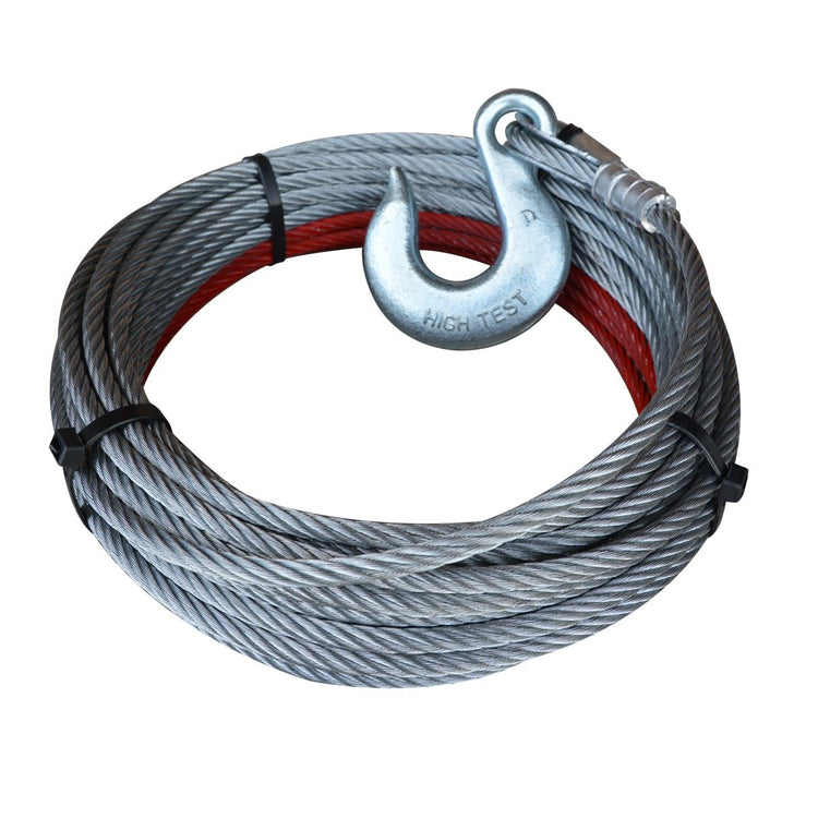 Pierce PS0361SS 3/8 x 50' Winch Cable with Swivel Hook